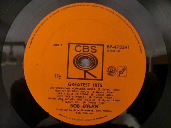 Bob Dylan : Bob Dylan's Greatest Hits (LP, Comp, Mono)