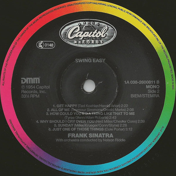 Frank Sinatra : Swing Easy! (LP, Mono, RE, RM)