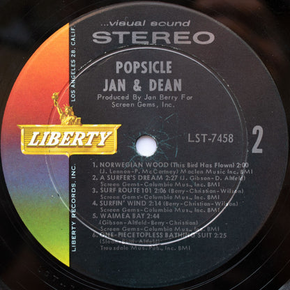 Jan & Dean : Popsicle (LP, Album, Ind)