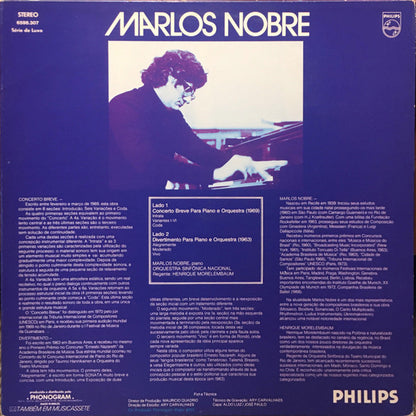 Marlos Nobre : Concerto Breve / Divertimento Para Piano E Orquesta (LP, Album)