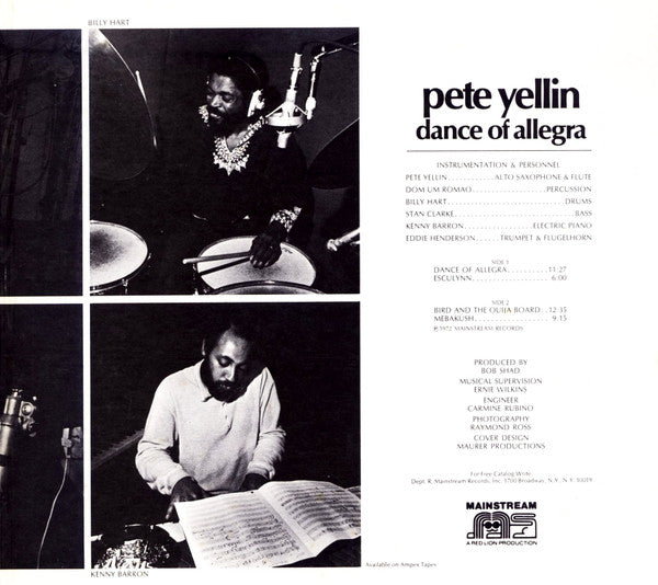 Peter Yellin : Dance Of Allegra (LP, Album)