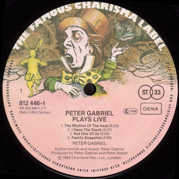 Peter Gabriel : Plays Live (2xLP, Album)