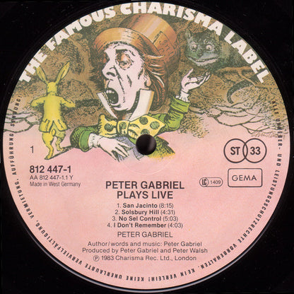 Peter Gabriel : Plays Live (2xLP, Album)