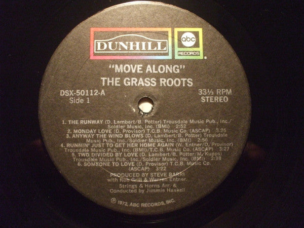 The Grass Roots : Move Along (LP, Album)