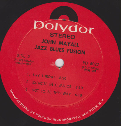 John Mayall : Jazz Blues Fusion (LP, Album)