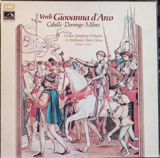 Giuseppe Verdi, Montserrat Caballé, Placido Domingo, Sherrill Milnes, James Levine (2), The Ambrosian Opera Chorus, London Symphony Orchestra : Giovanna D'Arco (3xLP, Album, Box)