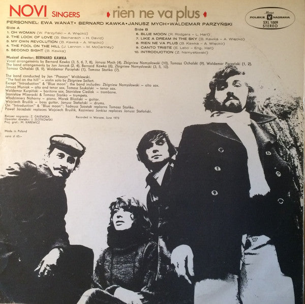 Novi Singers : Rien Ne Va Plus (LP, Album, Red)
