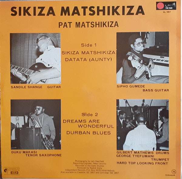 Pat Matshikiza : Sikiza Matshikiza (LP, Album)