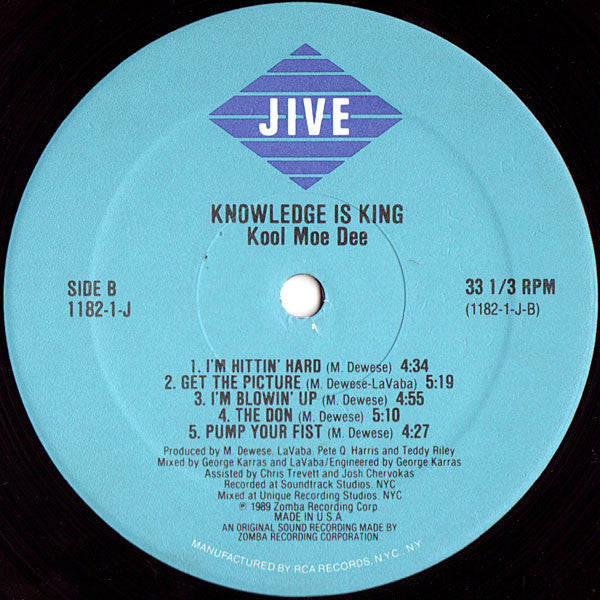 Kool Moe Dee : Knowledge Is King (LP, Album)