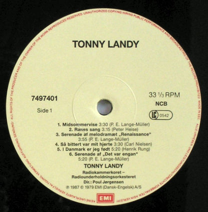 Tonny Landy : Danske Sange (LP)