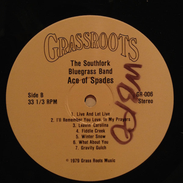 Southfork Bluegrass Band With Tony Trischka : Ace Of Spades (LP, Album)