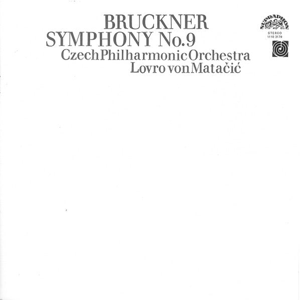 Anton Bruckner - The Czech Philharmonic Orchestra, Lovro Von Matacic : Symphony No.9 (LP, Album)