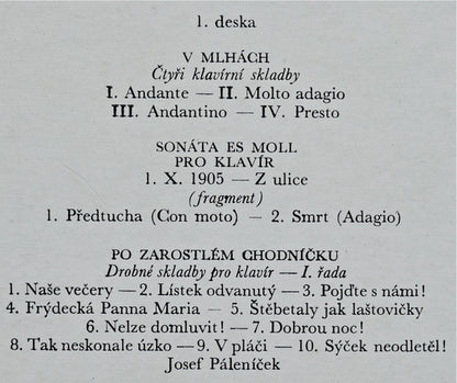 Leoš Janáček, Josef Páleníček : Leoš Janáček (2xLP, Album, RE)