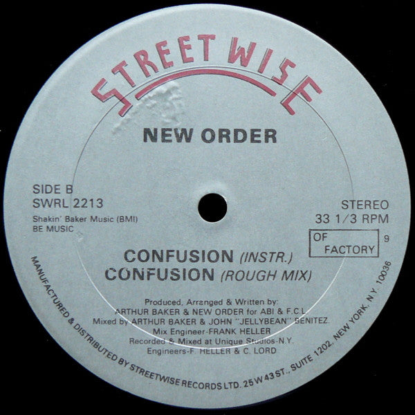 New Order : Confusion (12", No )