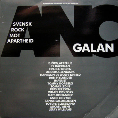 Svensk Rock Mot Apartheid : ANC Galan (2xLP, Album)