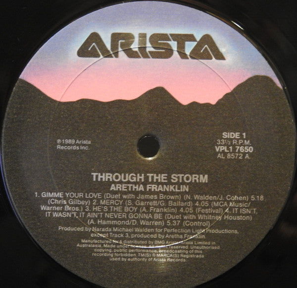 Aretha Franklin : Through The Storm (LP, Album)