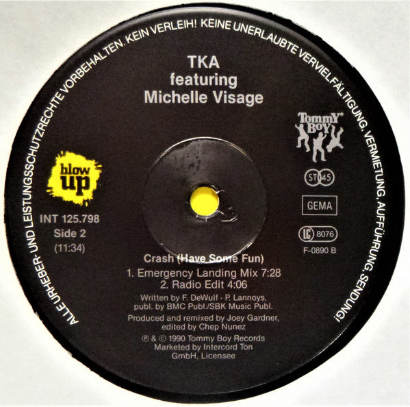 TKA Featuring Michelle Visage : Crash (Have Some Fun) (12")