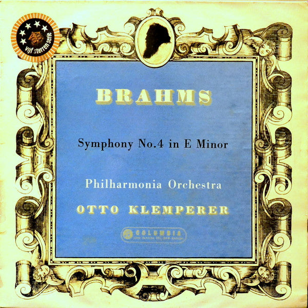 Johannes Brahms • Otto Klemperer • Philharmonia Orchestra : Symphony No.4 In E Minor (LP, Mono)