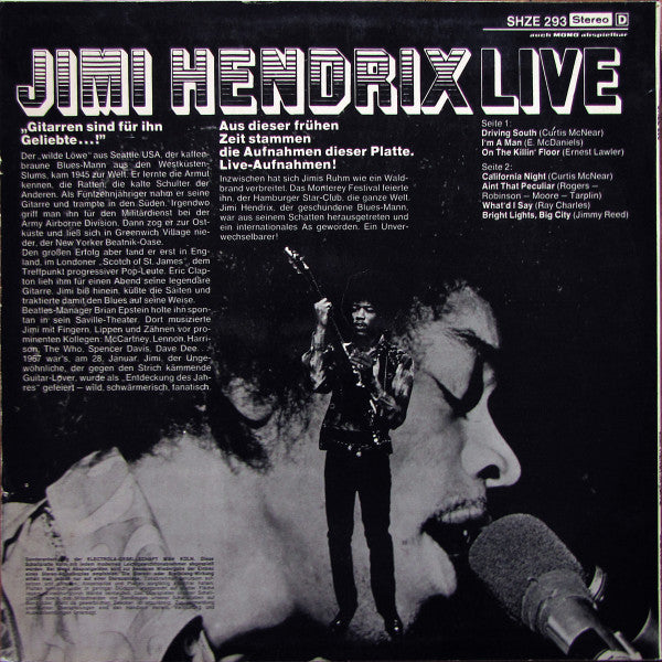 Jimi Hendrix : Live (LP)