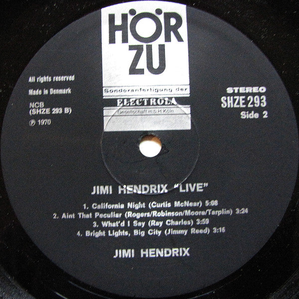 Jimi Hendrix : Live (LP)