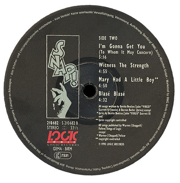 Snap! : World Power (LP, Album, Emb)