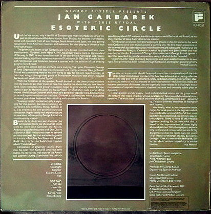 George Russell Presents Jan Garbarek With Terje Rypdal : Esoteric Circle (LP, Album, RE)