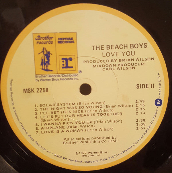 The Beach Boys : Love You (LP, Album, Los)