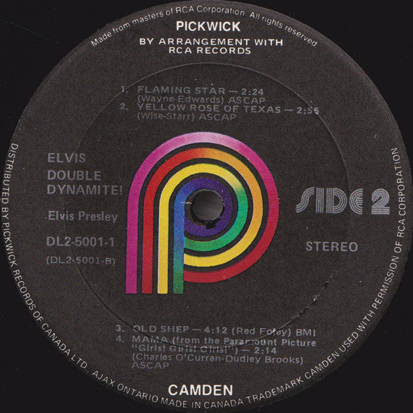 Elvis Presley : Double Dynamite! (2xLP, Comp)