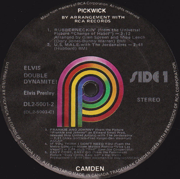 Elvis Presley : Double Dynamite! (2xLP, Comp)