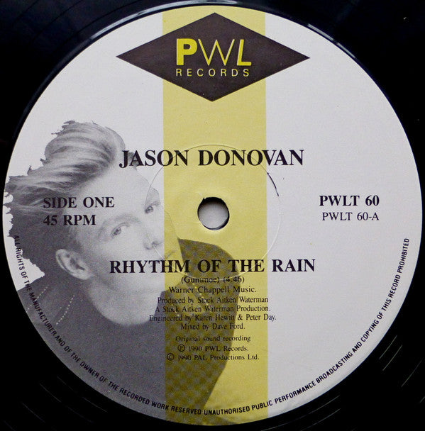 Jason Donovan : Rhythm Of The Rain (12", Single)