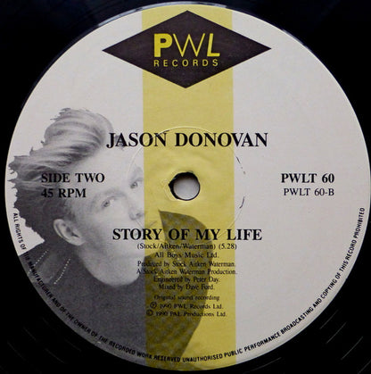 Jason Donovan : Rhythm Of The Rain (12", Single)