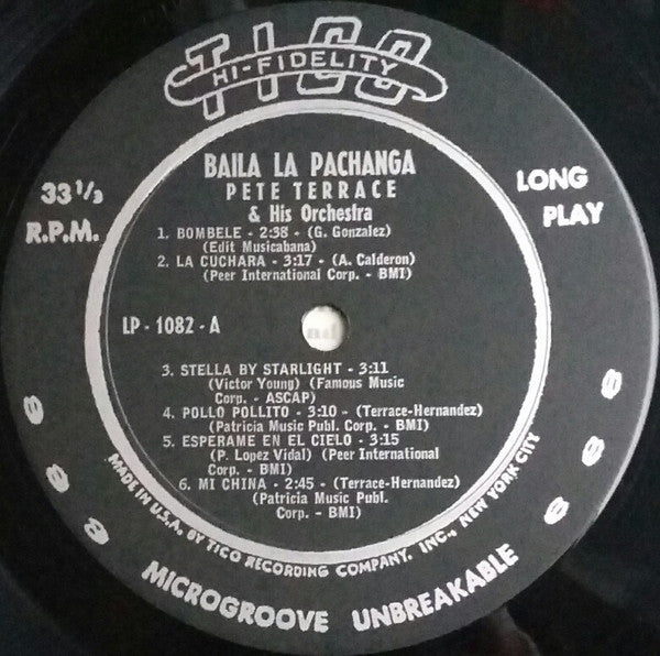 Pete Terrace And His Orchestra : Baila La Pachanga (LP, Album, Mono)