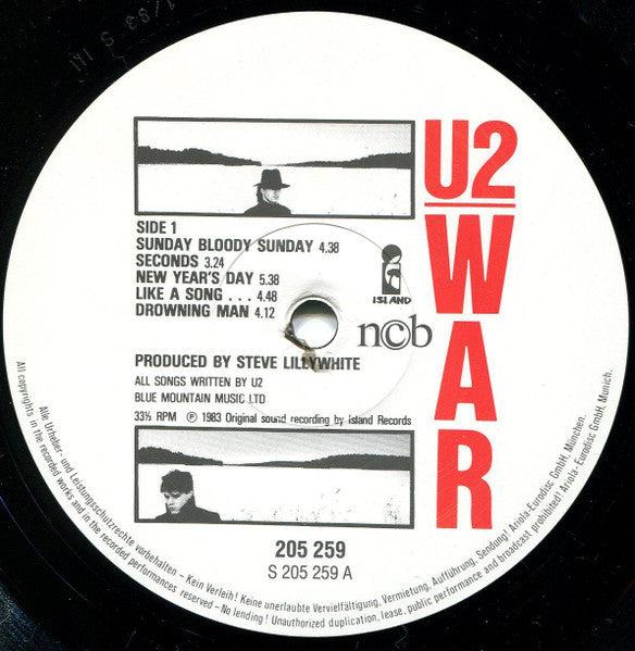 U2 : War (LP, Album, Gat)