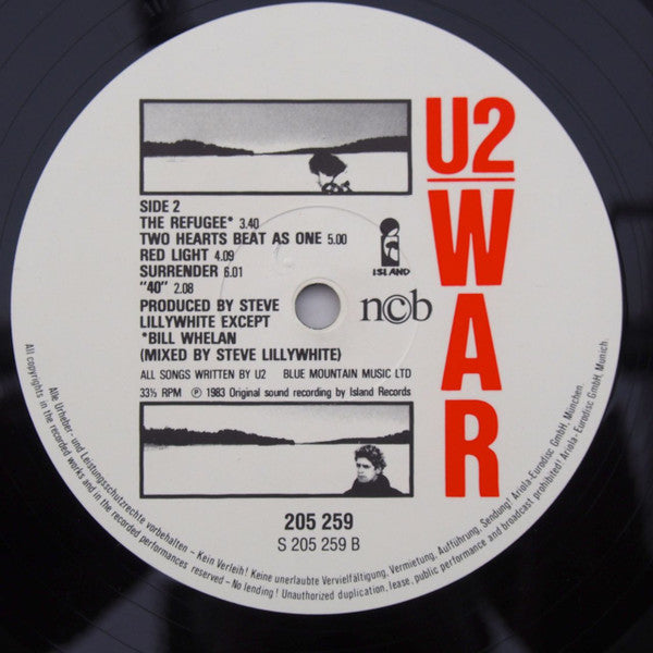 U2 : War (LP, Album, Gat)