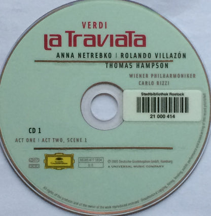 Giuseppe Verdi - Anna Netrebko, Rolando Villazón, Thomas Hampson, Wiener Philharmoniker, Carlo Rizzi : La Traviata (2xCD, Album)