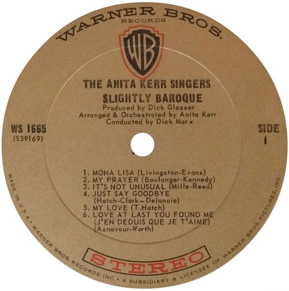 The Anita Kerr Singers : Slightly Baroque (LP)