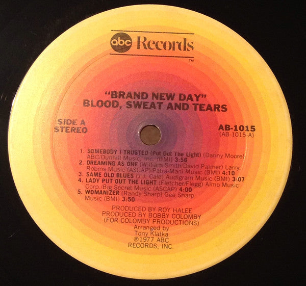 Blood, Sweat And Tears : Brand New Day (LP, Album, Die)