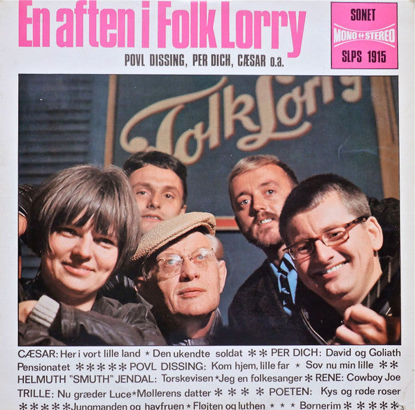 Povl Dissing, Per Dich, Cæsar : En Aften I Folk Lorry (LP, Album, RE)