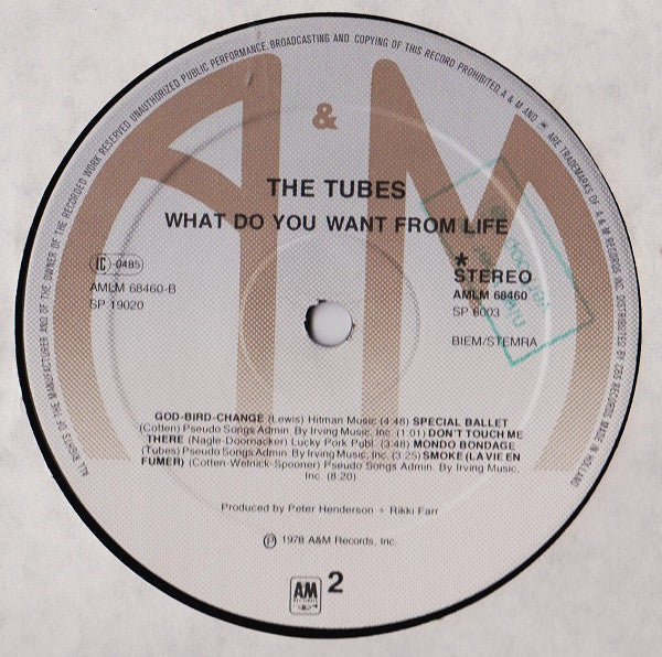 The Tubes : What Do You Want From Live (2xLP, Album)