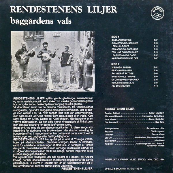 Rendestenens Liljer : Baggårdens Vals (LP, Album)