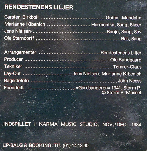 Rendestenens Liljer : Baggårdens Vals (LP, Album)