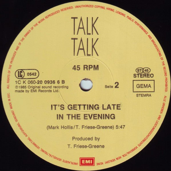 Talk Talk : Life's What You Make It (Extended Version) (12", Maxi)