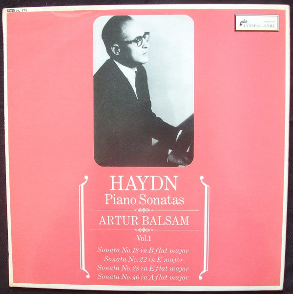 Joseph Haydn, Arthur Balsam : Piano Sonatas Vol.1 (LP, Mono)