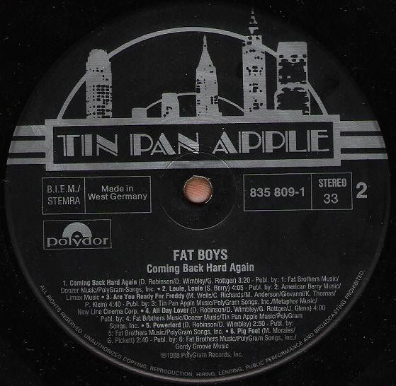 Fat Boys : Coming Back Hard Again (LP, Album)