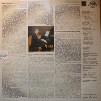 Jiří Válek, Josef Hála : Skladby Pro Flétnu = French Flute Works (LP, RE)