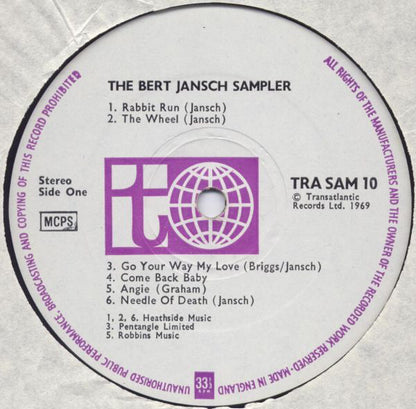 Bert Jansch : The Bert Jansch Sampler (LP, Comp)