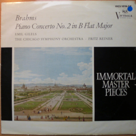 Johannes Brahms - Emil Gilels, Chicago Symphony Orchestra, Fritz Reiner : Piano Concerto  No 2 In B Flat Major (LP, Album)