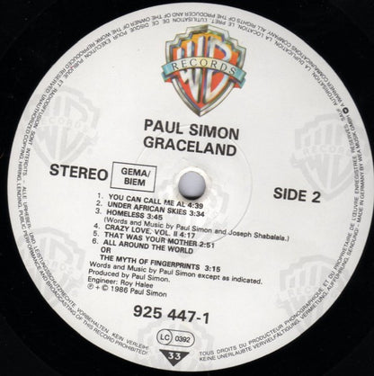 Paul Simon : Graceland (LP, Album)