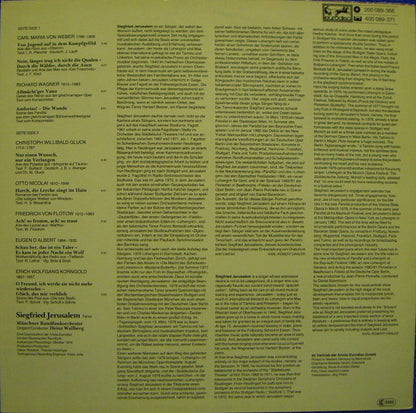 Siegfried Jerusalem, Münchner Rundfunkorchester, Heinz Wallberg : Glanzvolle Arien (LP, Album)