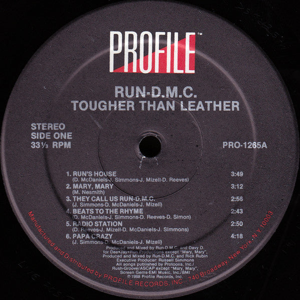 Run-DMC : Tougher Than Leather (LP, Album)